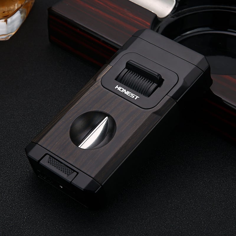 🔥4th of July Sale 50% OFF - All-in-One Torch Lighter with Built-in Cutter V Cut, BUY 2 FREE SHIPPING!