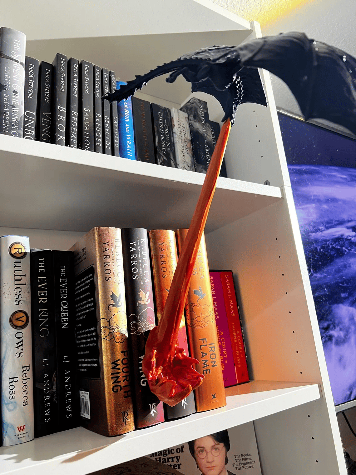 🔥Halloween Sale !!! [70% OFF] -Dragon Flame Book Nook❤️BUY 2 FREE SHIPPING