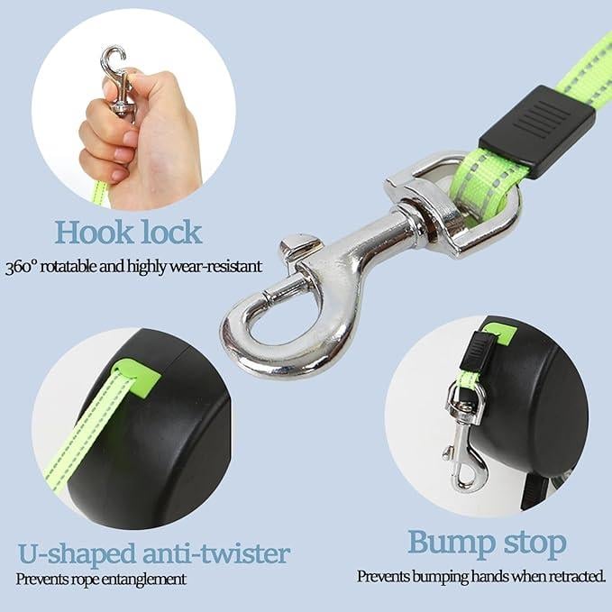 🔥Last Day Promotion 70% OFF🔥Tangle-Free Dual Dog Leash with 360° Swivel Head
