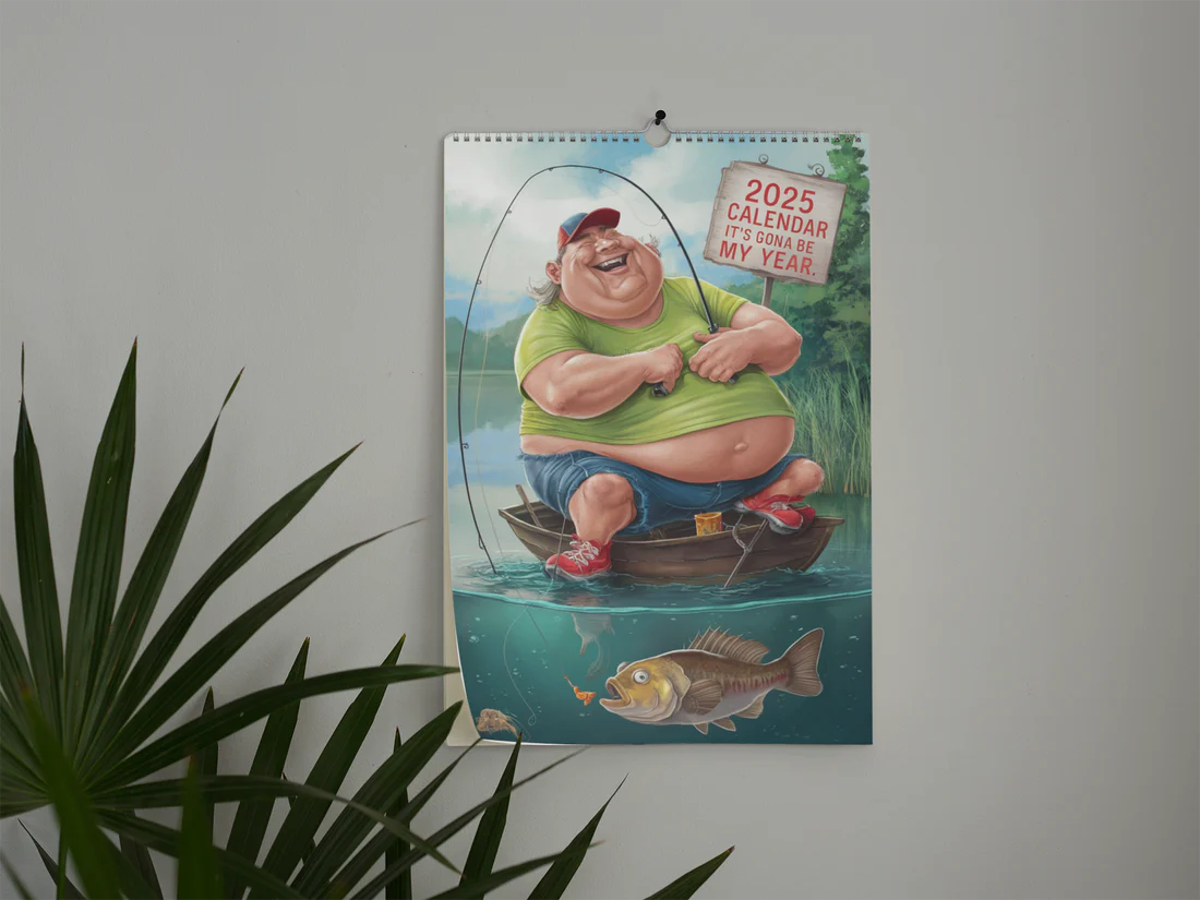 🔥Pre-sale 60% OFF🔥Funny Fishing Calendar 2025