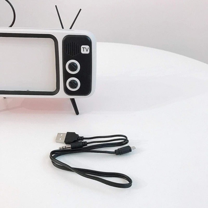 (New Year Sale-50% OFF) Retro TV BlueTooth Speaker Mobile Phone Holder