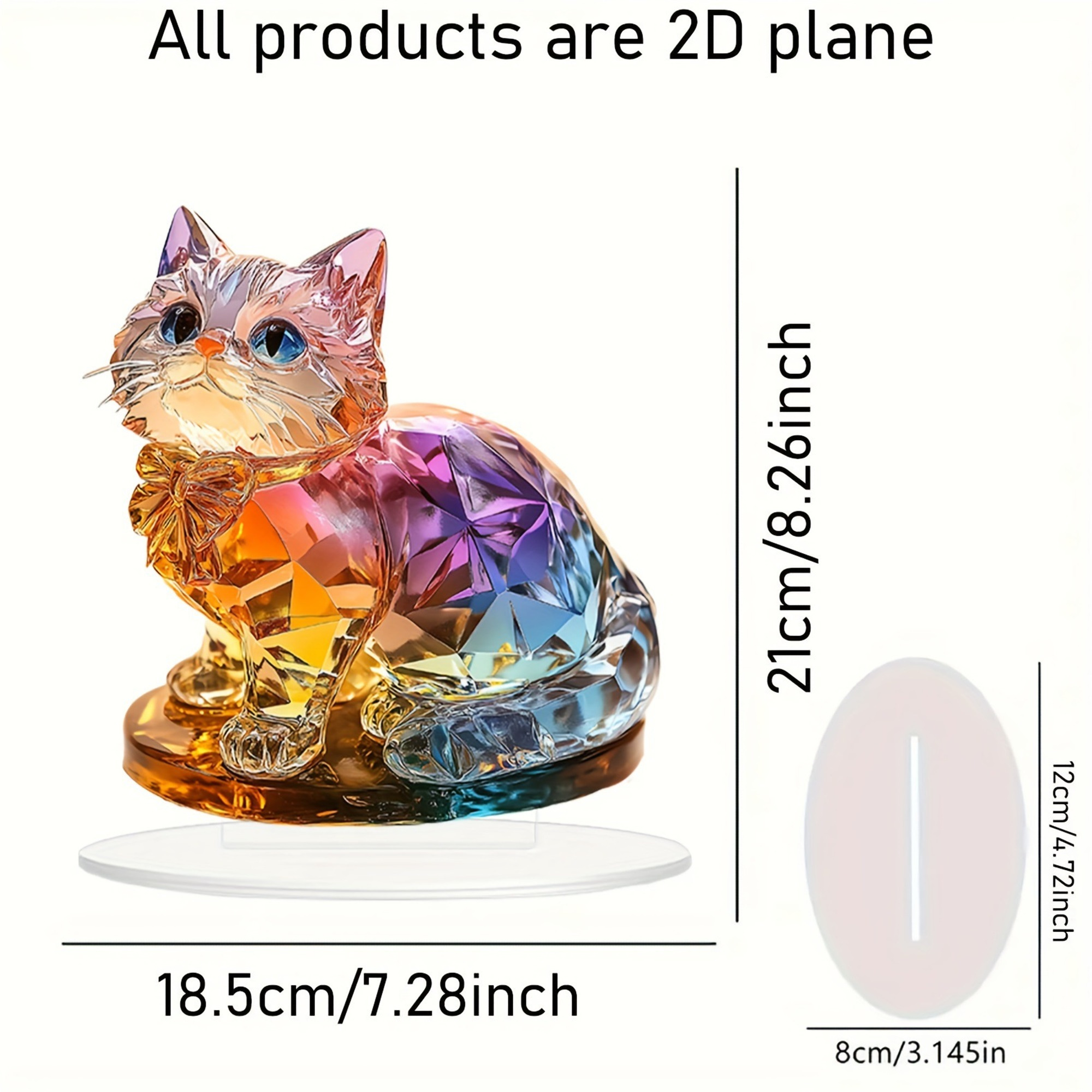 🐱Limited Time Sale-SAVE 50% OFF - Colorful Kitten Desktop Standing Decoration