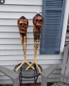 💀 Handmade Skull Tiki Torch