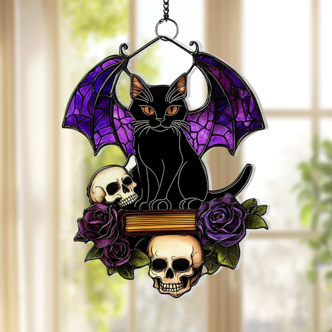 🎃Haunted Elegance: Handcrafted Halloween Suncatcher Collection