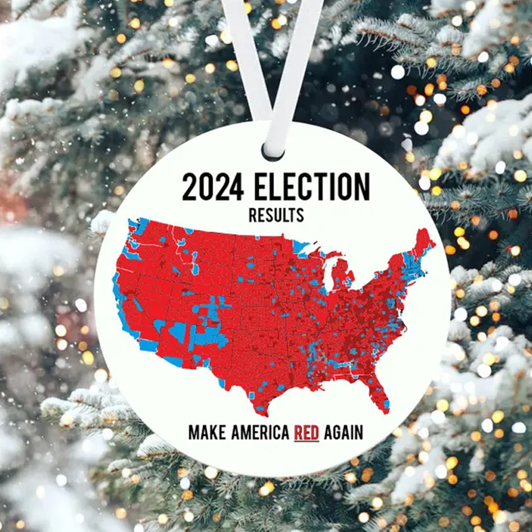 US State 2024 Memor Ornament