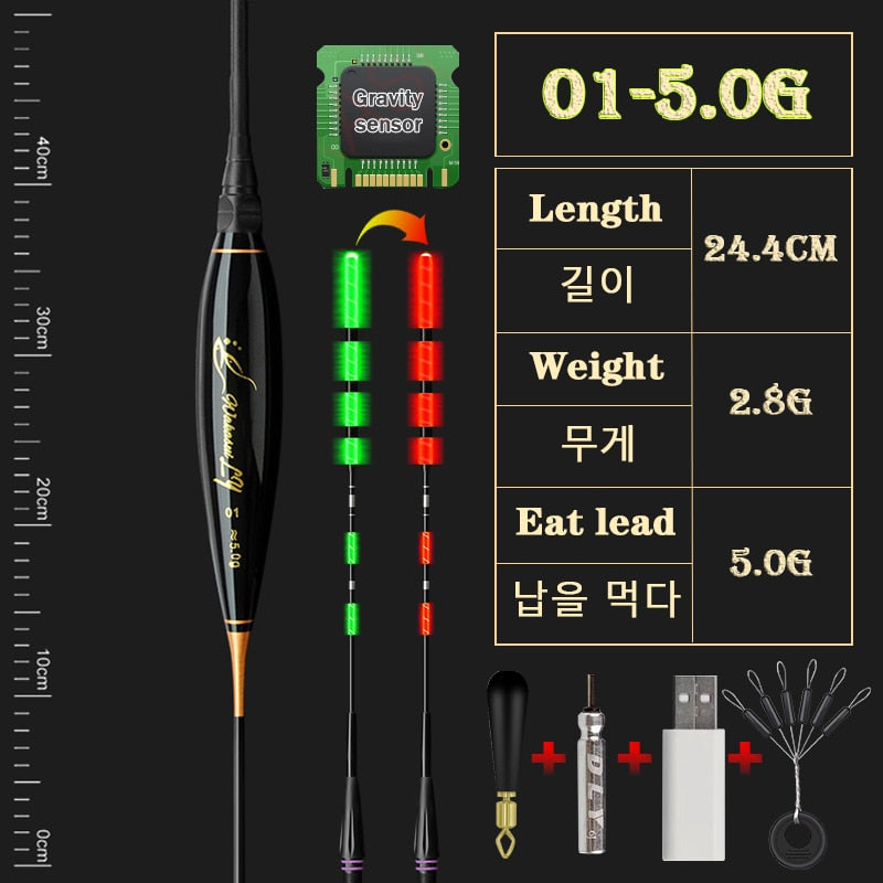 Night Fishing Float with Gravity Sensor