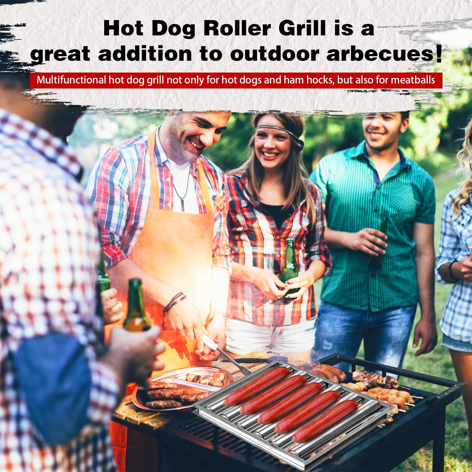 🎉LAST DAY -70%OFF - 🔥Hot Dog Roller Grill⚡Buy 2 Get Free Shipping