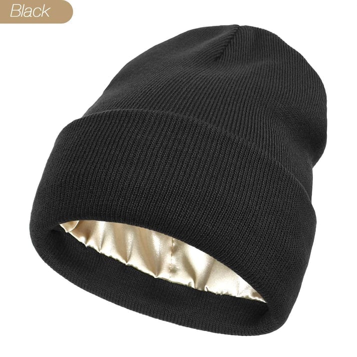 🎅Christmas Promotion 48% OFF-🎁-Satin Lined Winter Beanie Hats-No static-No frizz