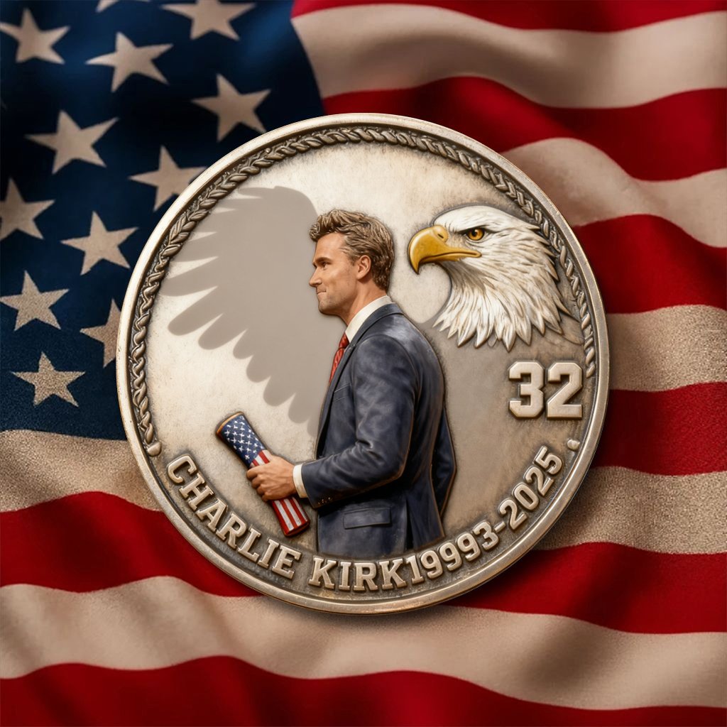🙏Last Day 60% OFF For Charlie's Fans - 🎗️🕊️Charlie Kirk Birthday Commemorative Coin