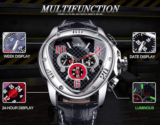 Triangle Racing Dial Mechanical Wrist Watch