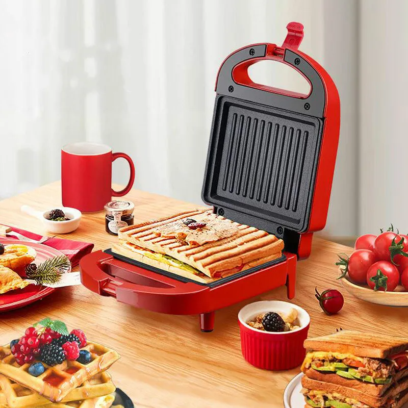 Double Sided Cooking Sandwich Machine Breakfast Machine Sandwich Press Grill Multifunction Toast Household Toaster