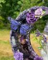 🎁TikTok Last Day Sale - 70% OFF🔥Purple Crystal Butterfly Moon Hanging Decoration