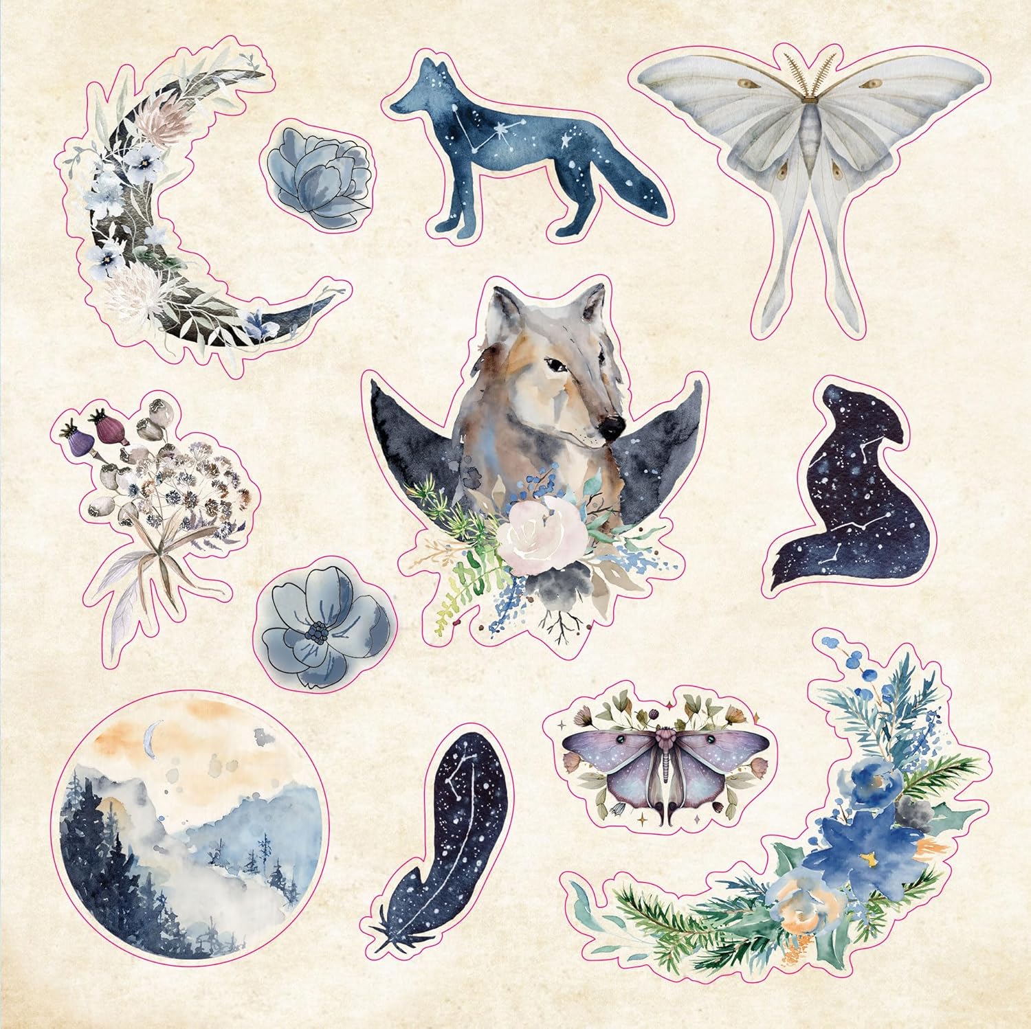 A COSMIC STICKER BOOK🌙✨ (over 900 stickers!)