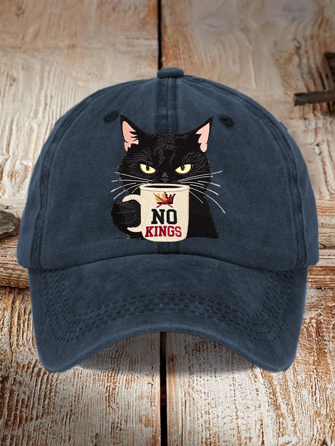Unisex Washed Cotton Hat Without King Cat