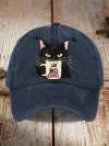 Unisex Washed Cotton Hat Without King Cat