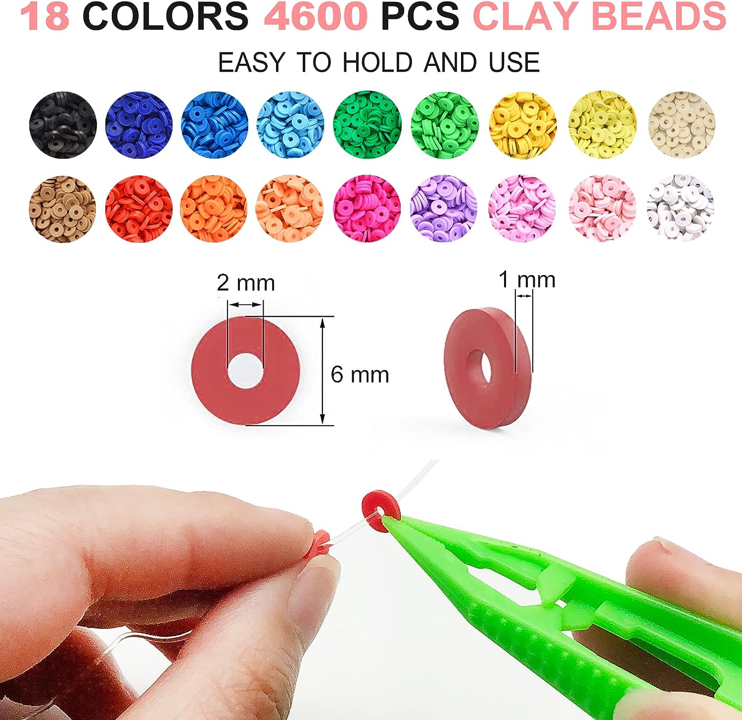 🔥LAST DAY SALE 50% OFF💕Clay Beads Bracelet Making Kit