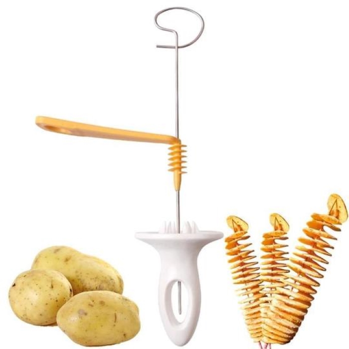 (Christmas Pre Sale- 50% OFF) Potato Chips Spiral Cutter- Buy 4 Free Shipping