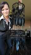 🔥LAST DAY 50% OFF🖤Gothic Black DreamCatcher Mobile with Crystals & Bats🎁Buy 2 Free Shipping