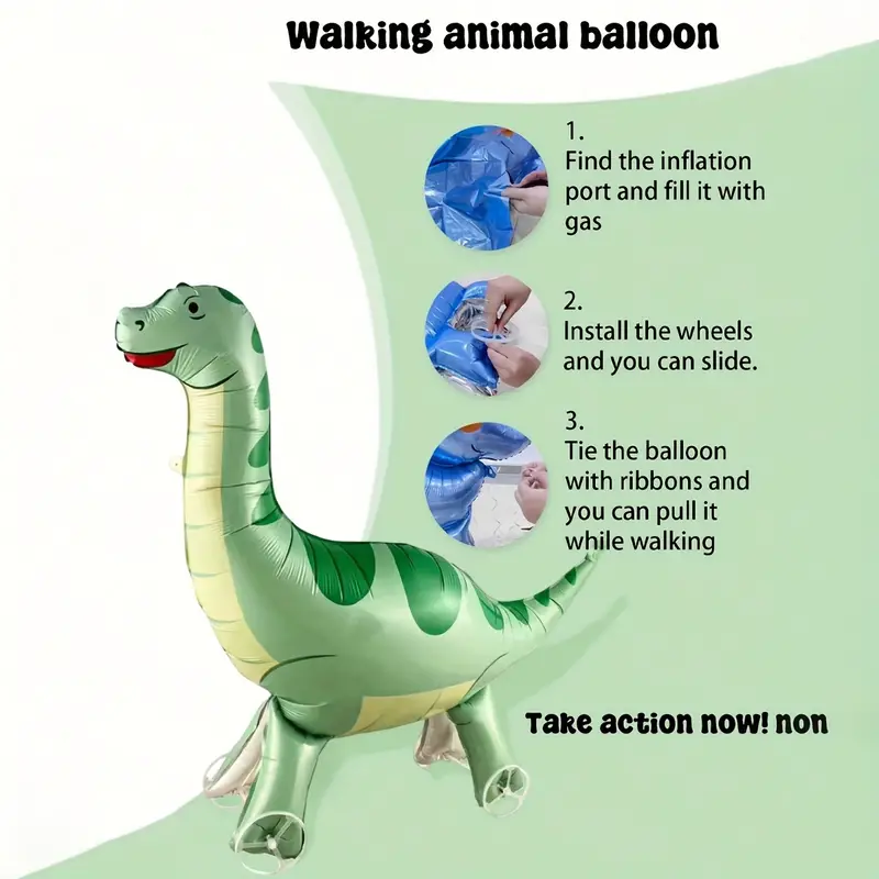 3D Kid's Interactive Fun Pet Walking Balloon