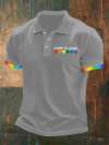 Men's Love is Love Print Polo Shirt