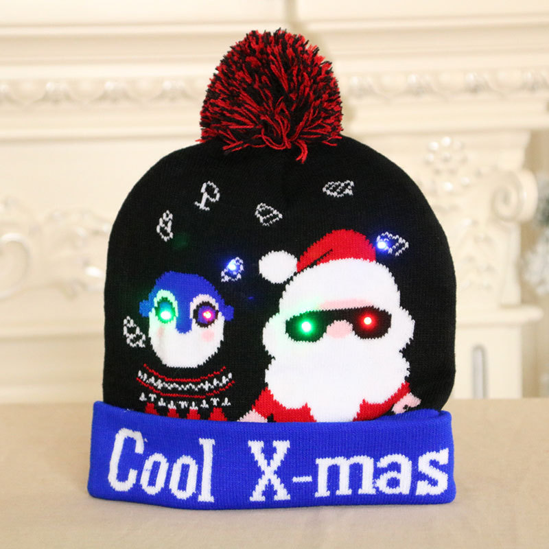 (🎅Early Christmas Sale - 50% OFF) LED Knitted Christmas Hat