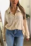 Women's Cool Sequin Button-Down Shirt