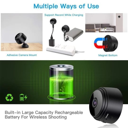 🔥(Limited Time Promotion - 49% OFF) 1080p Magnetic Upgrade Mini WIFI Camera Wide Angle