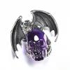 🔥Last Day 50% OFF - Silver Carved Crystal Skull Dragon Necklace
