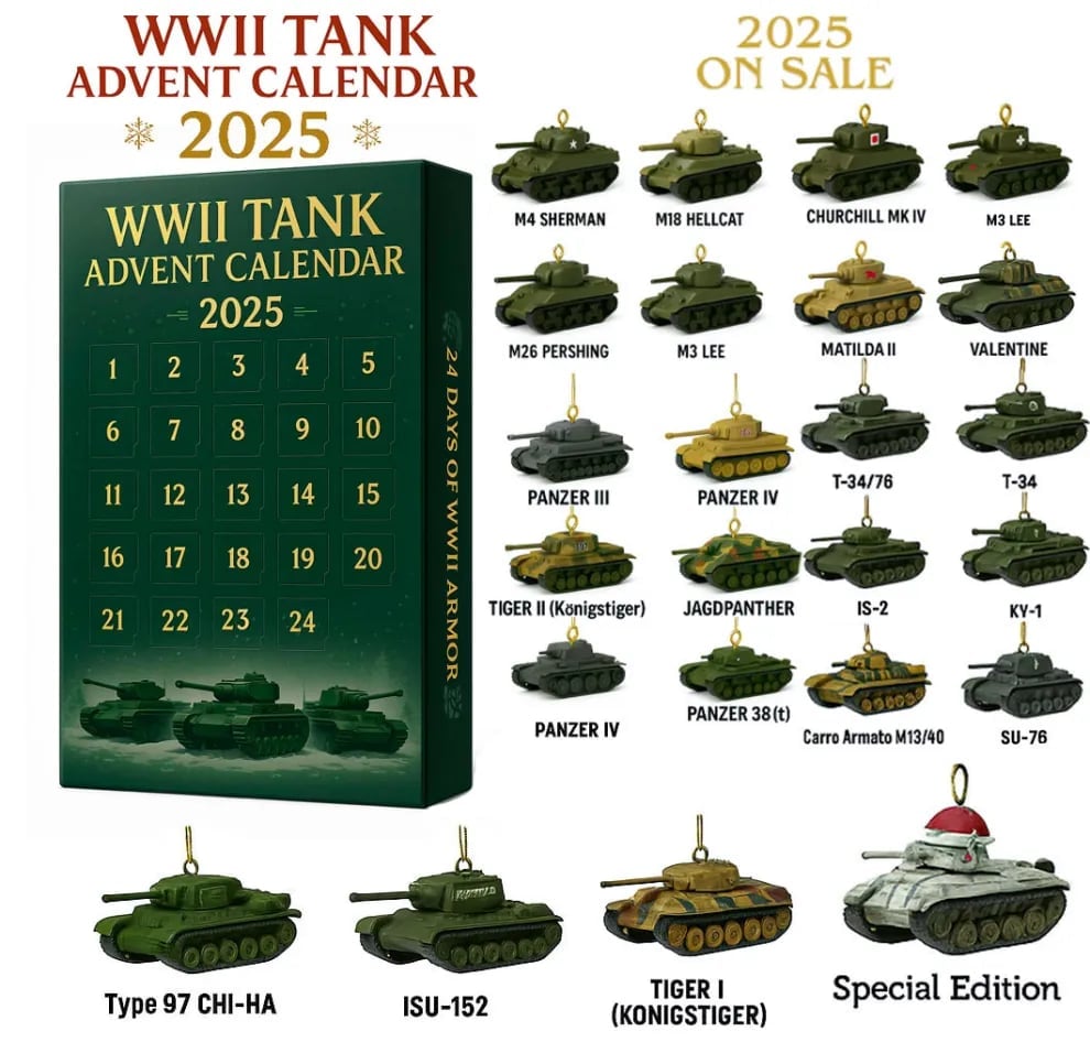 🎖️2025 WWII Tank Advent Calendar