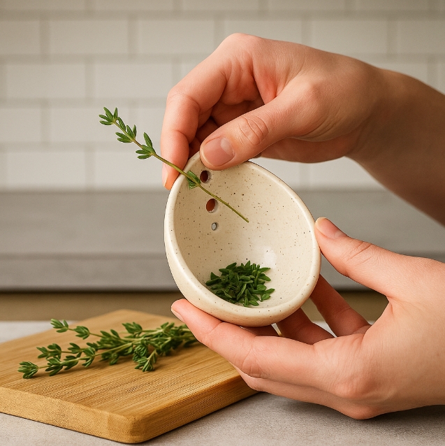 Pottery Herb Stripper(𝐒𝐭𝐞𝐯𝐞 𝐑𝐨𝐞𝐬 𝐇𝐚𝐧𝐝𝐦𝐚𝐝𝐞®) - BUY 3 GET 20% OFF&FREE SHIPPING