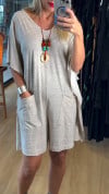 Women's V-neck Short-sleeved Casual Jumpsuit