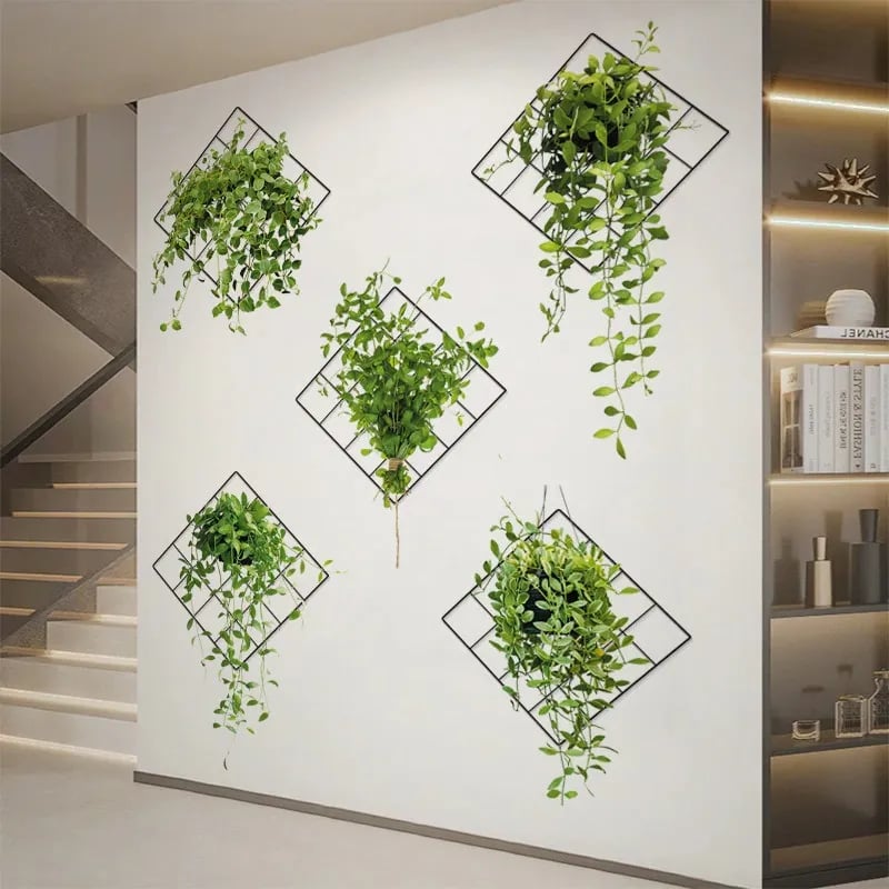 🔥Hot Venta 49% OFF- Etiqueta engomada de la pared de la planta verde 3D