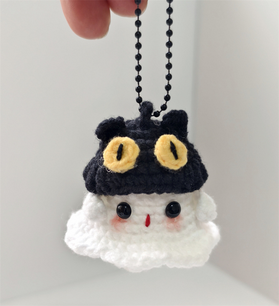 👻Crochet cute ghost keychain 💖