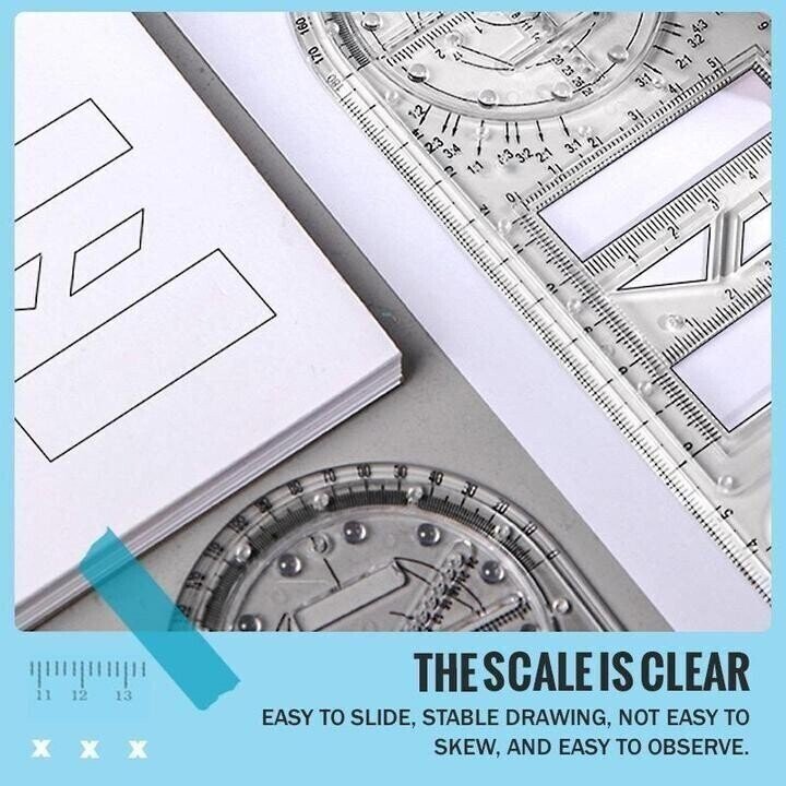 (Early Christmas Sale- 48% OFF) Multifunctional Geometric Rulers- Buy 3 Get 2 Free & Free Shipping