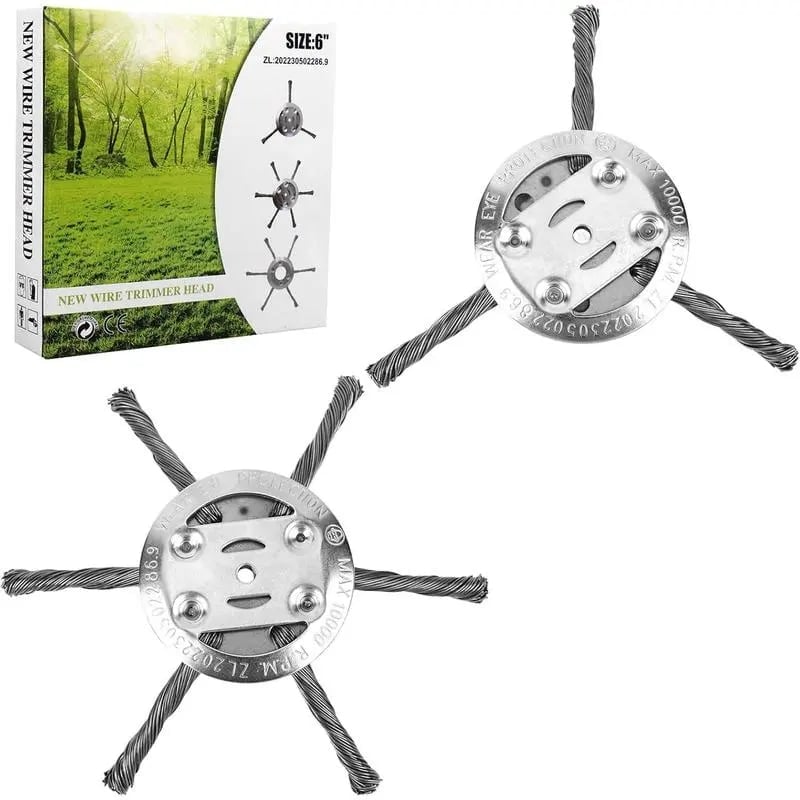 Last Day 50% OFF🔥Universal Steel Wire Trimmer Head Replacement-Heavy-Duty Weed Brush Cutter