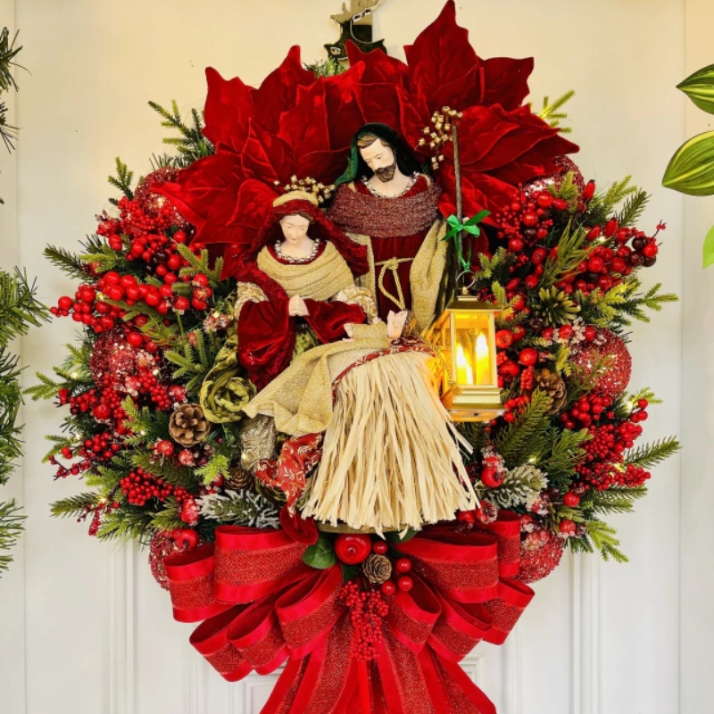 🔥Limited-time flash sale-Holy Family Wreath Decorations