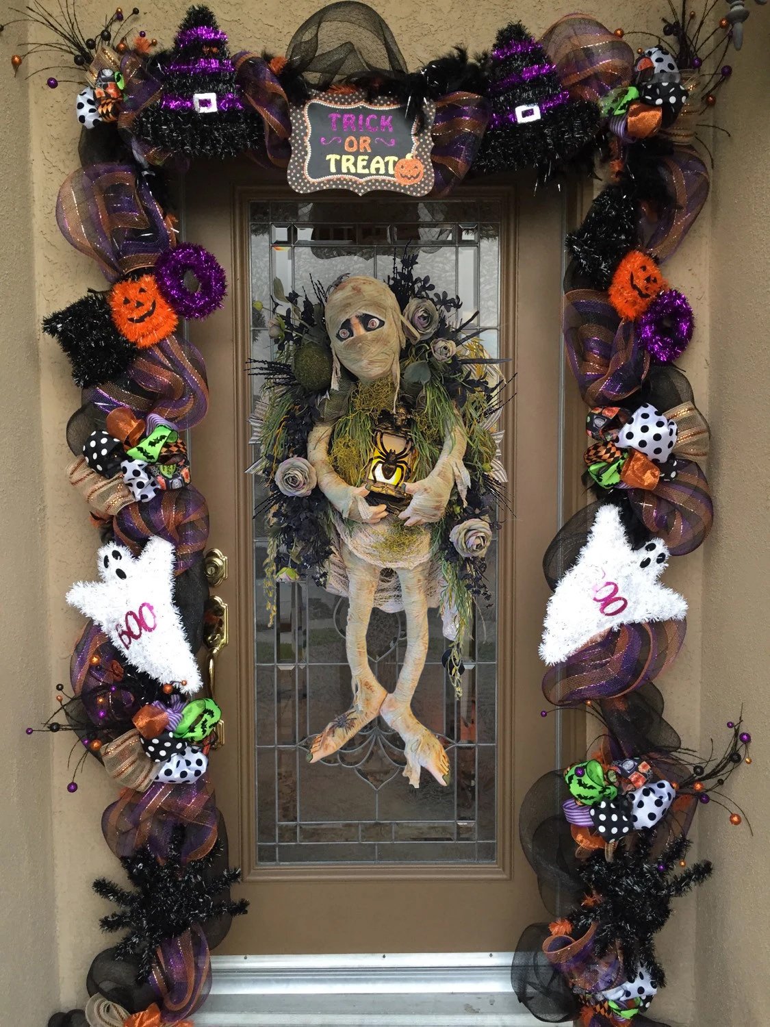 🎃LIMITED TIME OFFER💀MUMMY HALLOWEEN WREATH