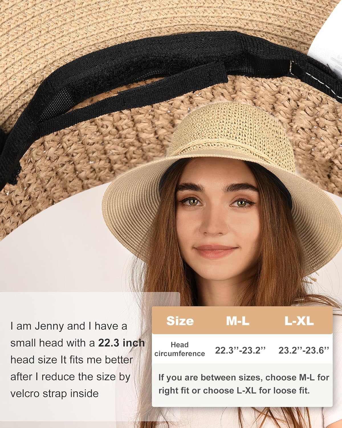 FURTALK Sun Hats for Women Beach Hat Wide Brim Handmade Straw Hat Breathable Foldable Packable Cap for Travel UPF