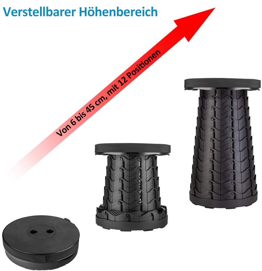 🔥Robusten, zusammenklappbaren, tragbaren Hocker