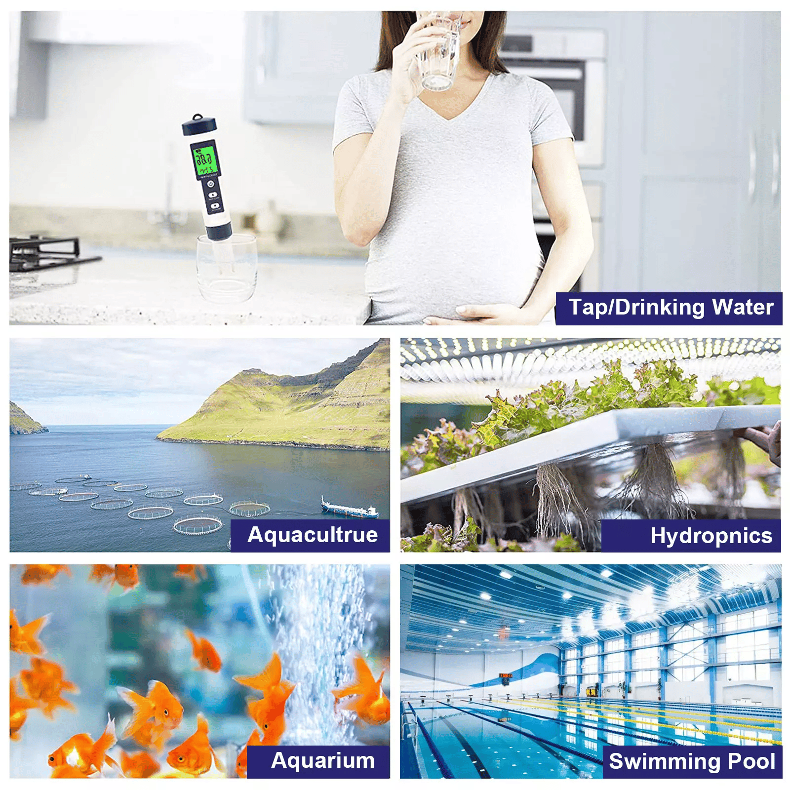 🎁TikTok Last Day Sale - 70% OFF🔥7-in-1 Digital Pool Salt & pH Tester