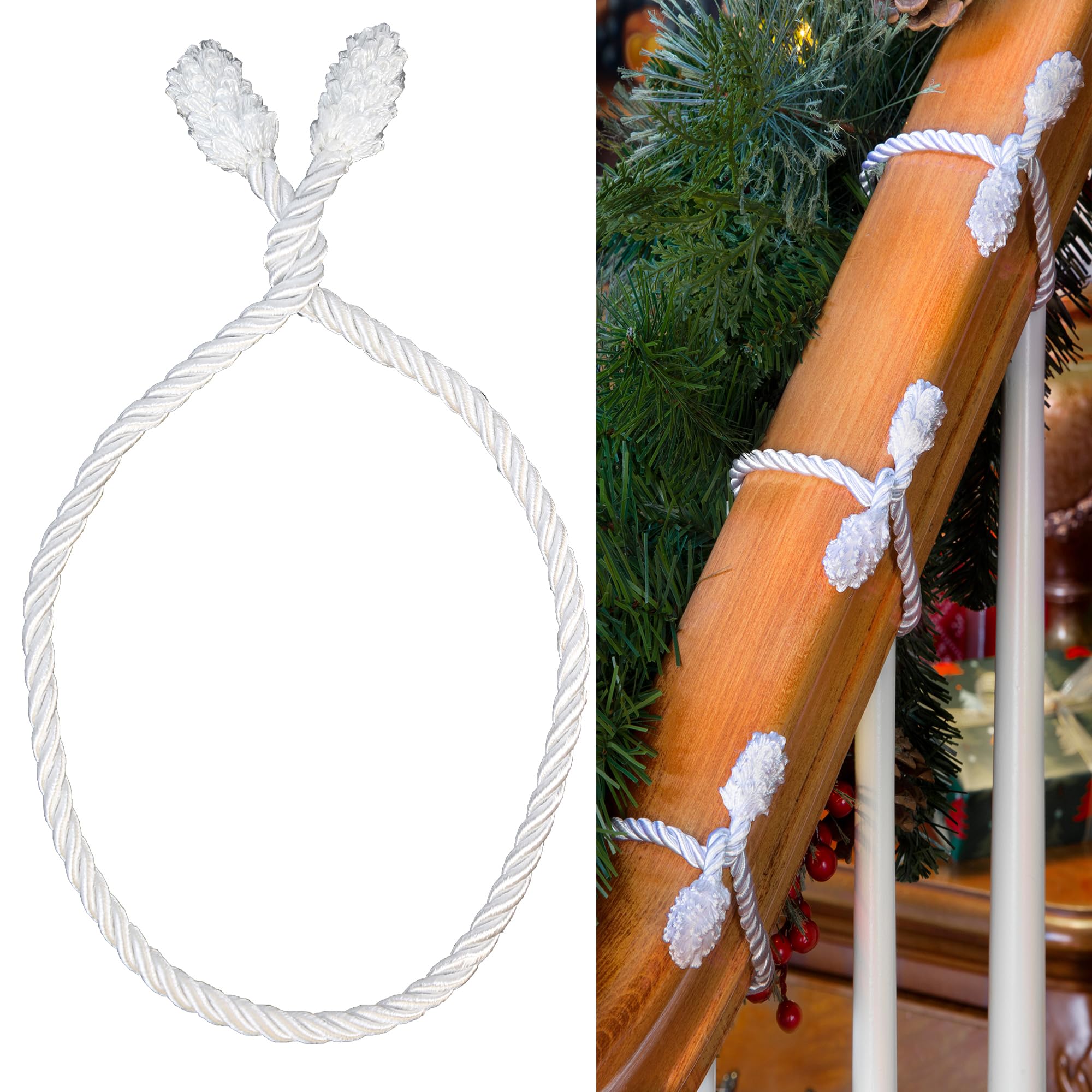 🎄3 Pcs/Set - Christmas Decorative Garland Twist Ties - 20 inches/each