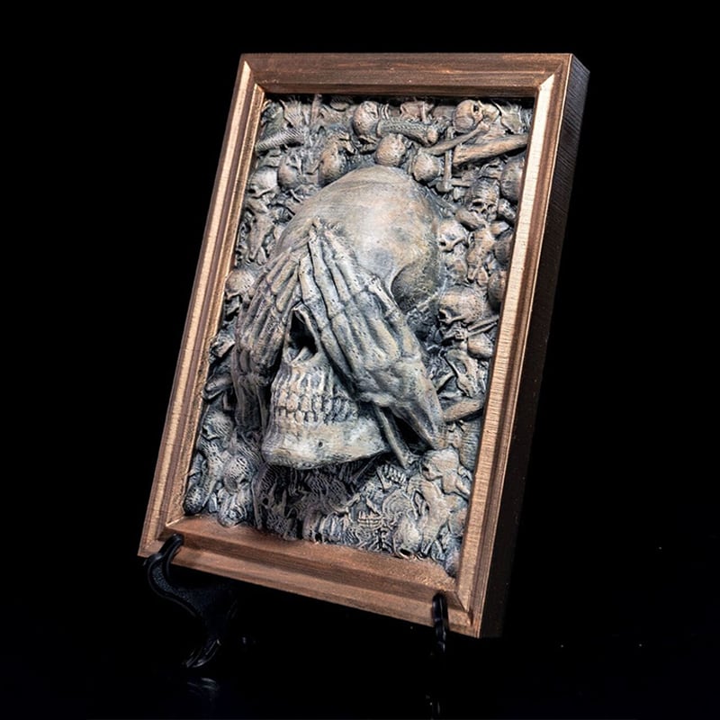 🔥Last Day Promotion 70% OFF🔥Three Wise Skulls Picture Frame Decor