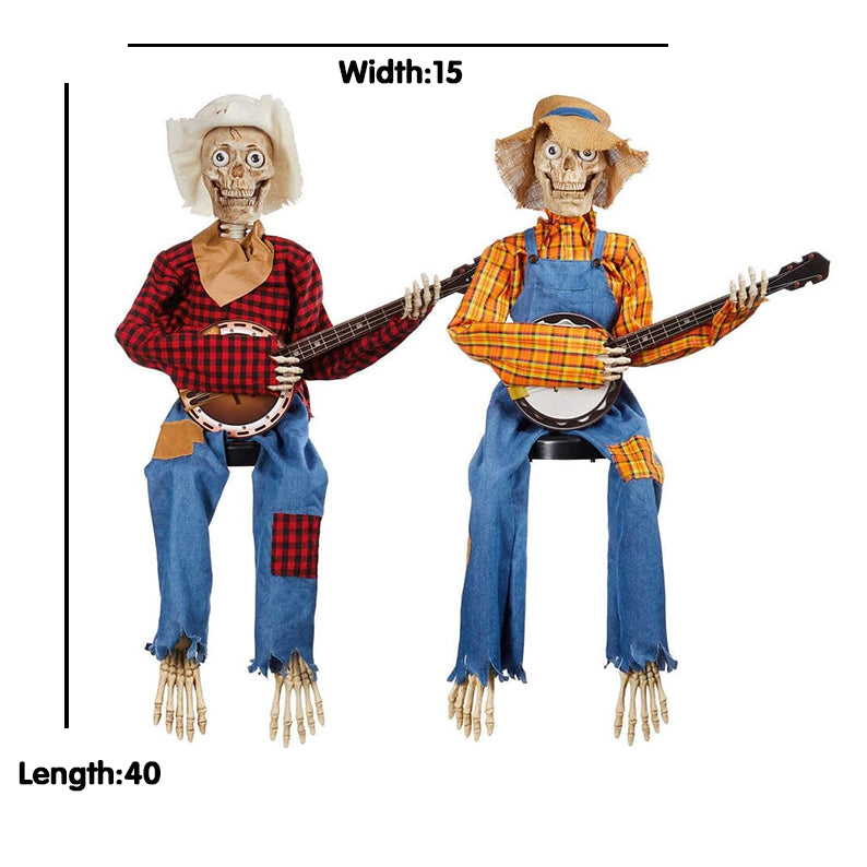 🔥Halloween Presale 50% OFF-Funny Animated Dueling Banjo Skeletons