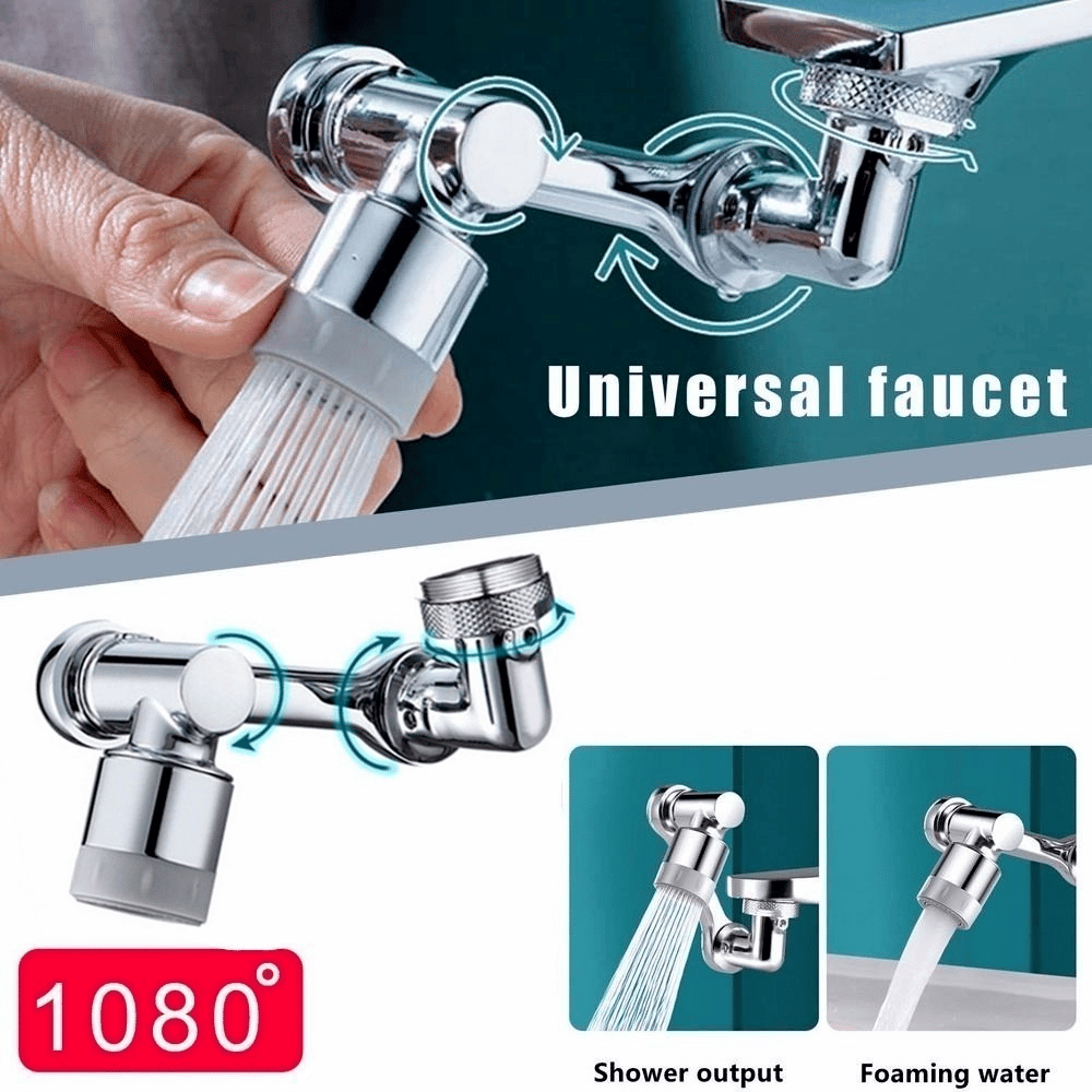 Last Day Promotion 48% OFF - Rotating 1080° robotic arm faucet (universal model)