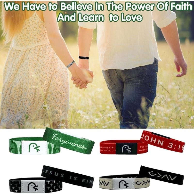 ❤️2024 Hot Sale-60% OFF✨Christian Daily Bible Verse Bracelet -Trust God🕯️