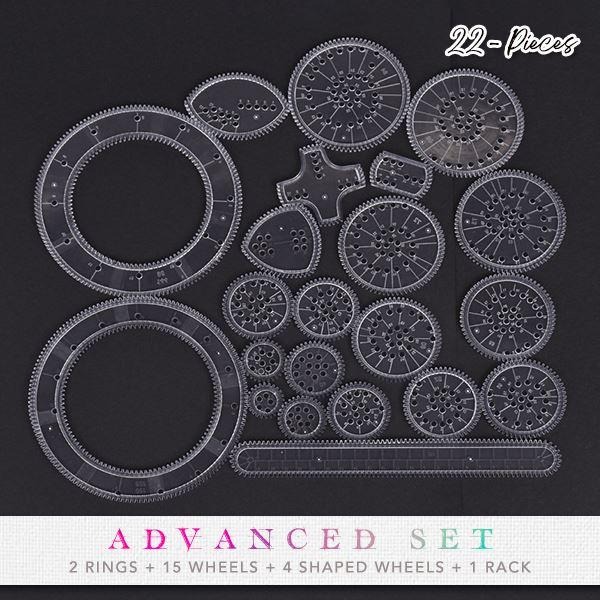 Christmas Hot Sale 48% OFF - Spiral Art Clear Gear Geometric Ruler(22PCS) - Buy 2 Get 1 Free NOW