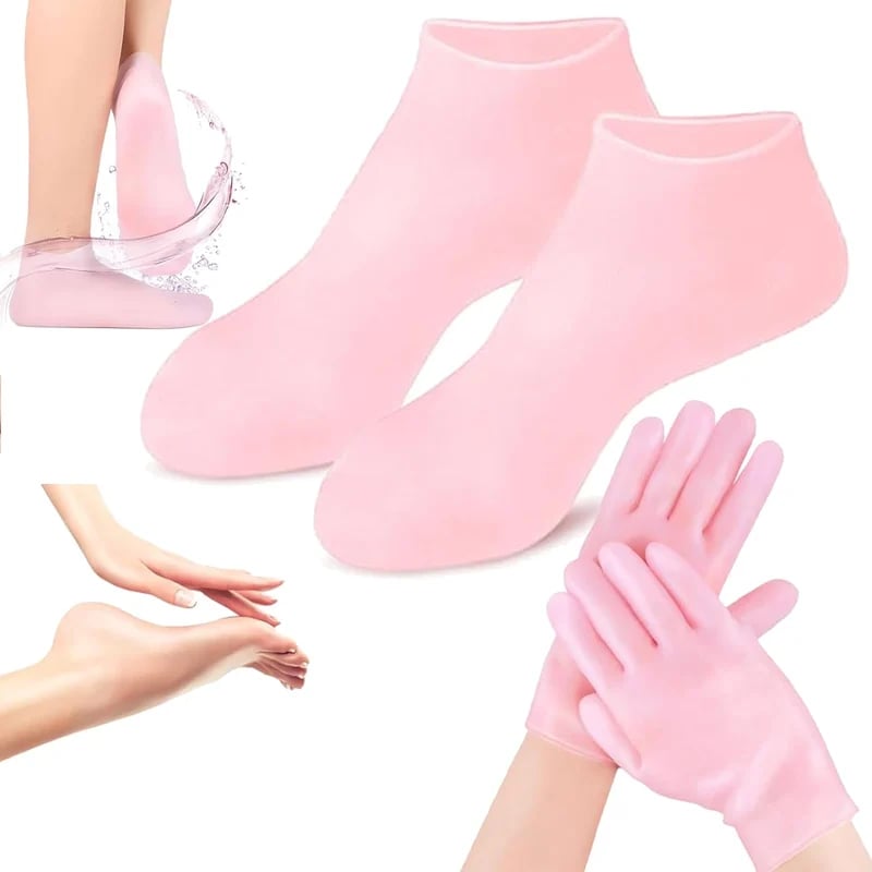 💥LAST DAY SALE 50% OFF💥Foot Spa Moisturizing Exfoliating Silicone Socks⚡BUY 3 GET 1 FREE