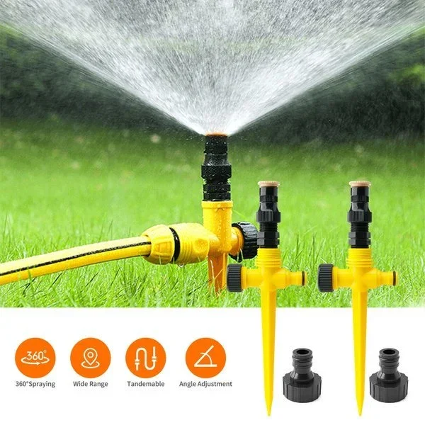 🔥LAST DAY 62% OFF--360° Rotation Auto Irrigation System Garden Lawn Sprinkler Patio🔥BUY 4 GET 4 FREE(8PCS)