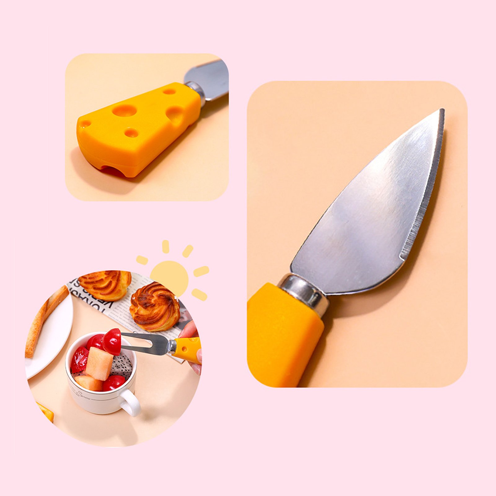 (🎄Christmas Hot Sale- 49% OFF) 5 Pieces Set Travel Cheese Knives🧀Buy 6 Get Extra 20% OFF