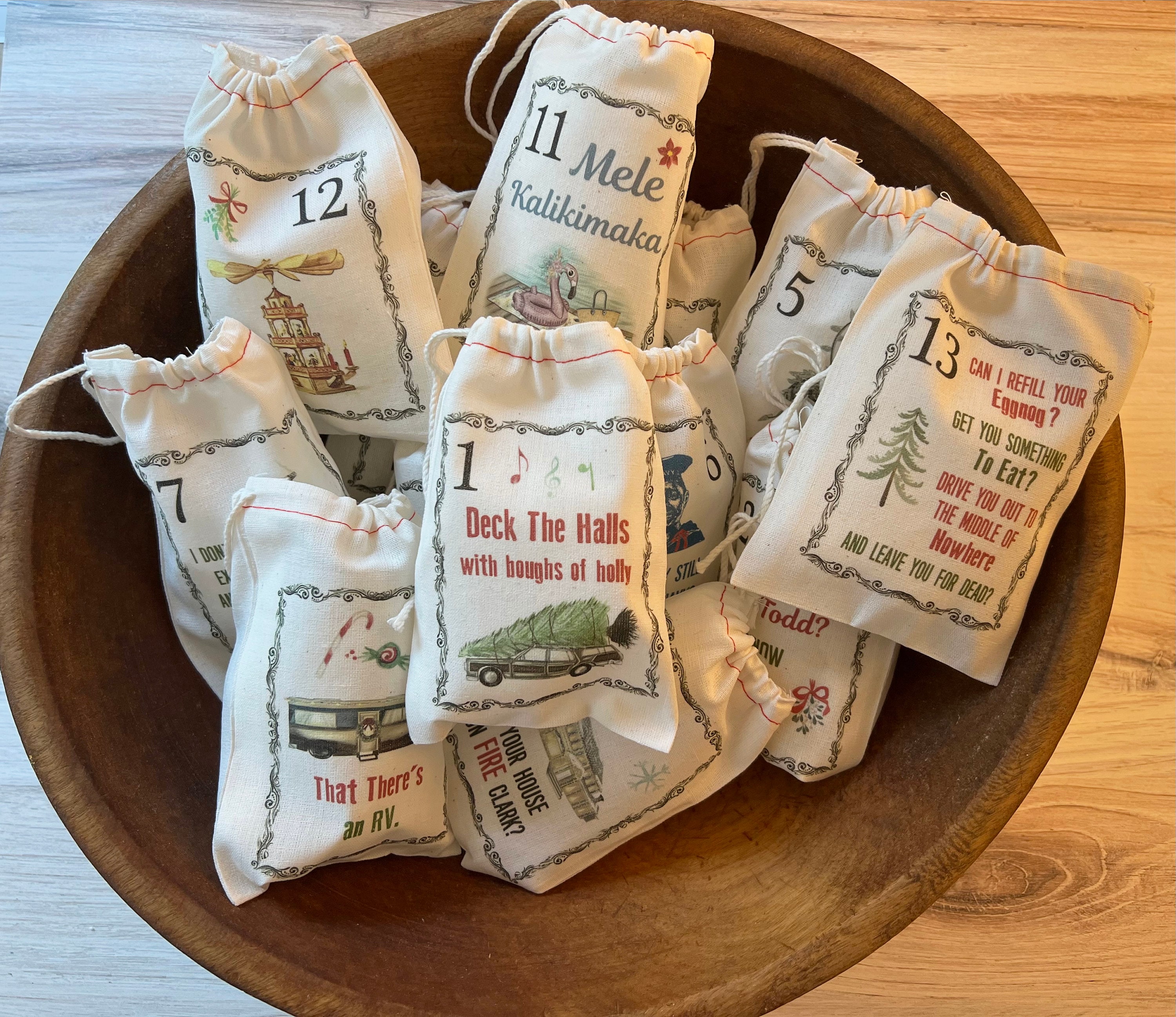 🎅Advent Calendar Bags | Countdown to Christmas